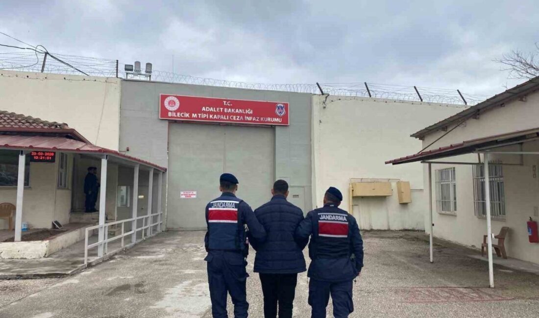Bilecik’te 4 yıl hapis cezası bulunan şahıs jandarma ekiplerince yakalandı.