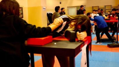 Bilecik’te Okul Spor Faaliyetleri Bilek Güreşi Yıldızlar İl Birinciliği müsabakaları