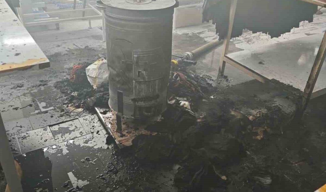 Bilecik’te bir tekstil atölyesinde çıkan yangında birçok malzeme zarar görürken,