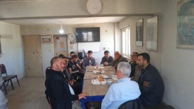 Bilecik’in Yenipazar ilçesine bağlı Kükürt Köyü’nde çiftçilere yönelik bilgilendirme eğitimi