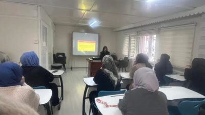 Bilecik Aile Destek Merkezi kursiyer kadınlarına, kadına yönelik şiddetle mücadele