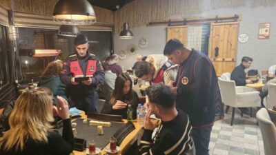 Bilecik’te jandarma ekiplerince kumar ve yasa dışı bahse yönelik gerçekleştirilen