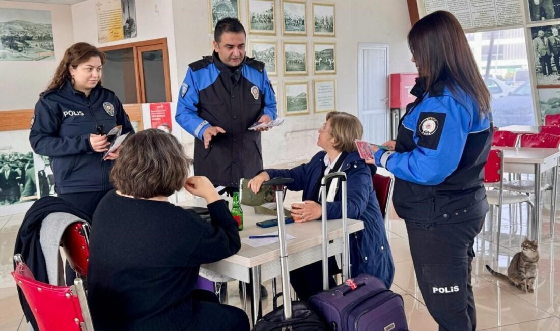 Bilecik’te otobüs terminalinde vatandaşlara yönelik güvenlik bilgilendirme faaliyeti gerçekleştirildi. Bilecik