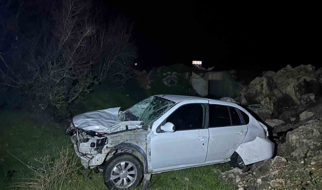 Bilecik’in Gölpazarı ilçesinde yağışın etkisiyle meydana gelen trafik kazasında 1