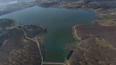 Bolu’nun içme ve kullanma suyu ihtiyacını karşılayan Gölköy Baraj Göleti’nde,