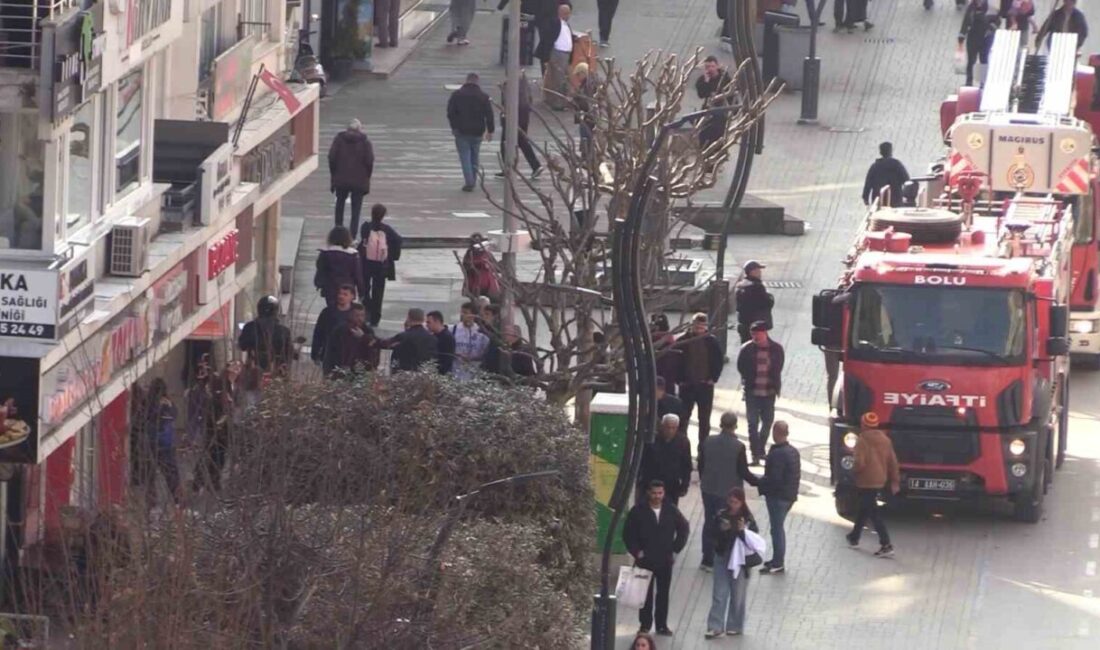 Bolu’da vatandaşların sokakta aldığı yanık kokusu itfaiye ekiplerini harekete geçti.