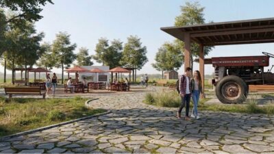 Düzce Belediyesi Park ve Bahçeler Müdürlüğü hizmet birimlerinin bulunduğu Mergiç