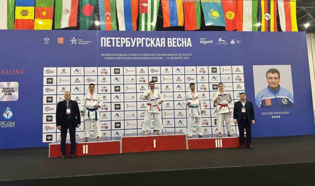 Rusya’nın Saint Petersburg şehrinde düzenlenen uluslararası karate turnuvasında Düzceli sporcu