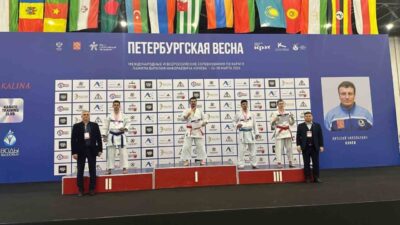 Rusya’nın Saint Petersburg şehrinde düzenlenen uluslararası karate turnuvasında Düzceli sporcu