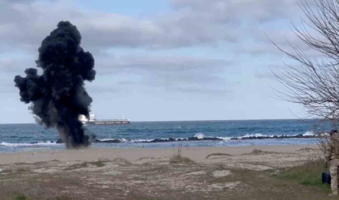 Sakarya’nın Karasu ilçesi halk plajında parçalanmış halde bulunan ve insansız