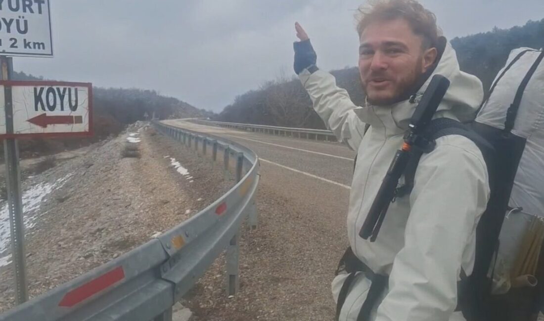 Almanya’dan Japonya’ya yürüyerek gitmek için yola çıkan Mustafa Mostanno, yaklaşık