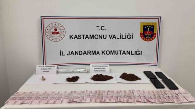 Kastamonu’da jandarma ekipleri tarafından gerçekleştirilen uyuşturucu operasyonunda gözaltına alınan 2