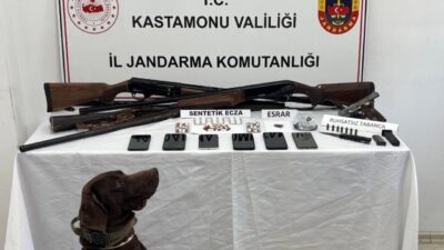 Kastamonu’da jandarma ekipleri tarafından gerçekleştirilen uyuşturucu operasyonunda gözaltına alınan 12