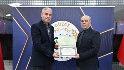 DÜZCE (İHA) – Düzce İl Emniyet Müdürlüğü’nde uzun yıllar çeşitli