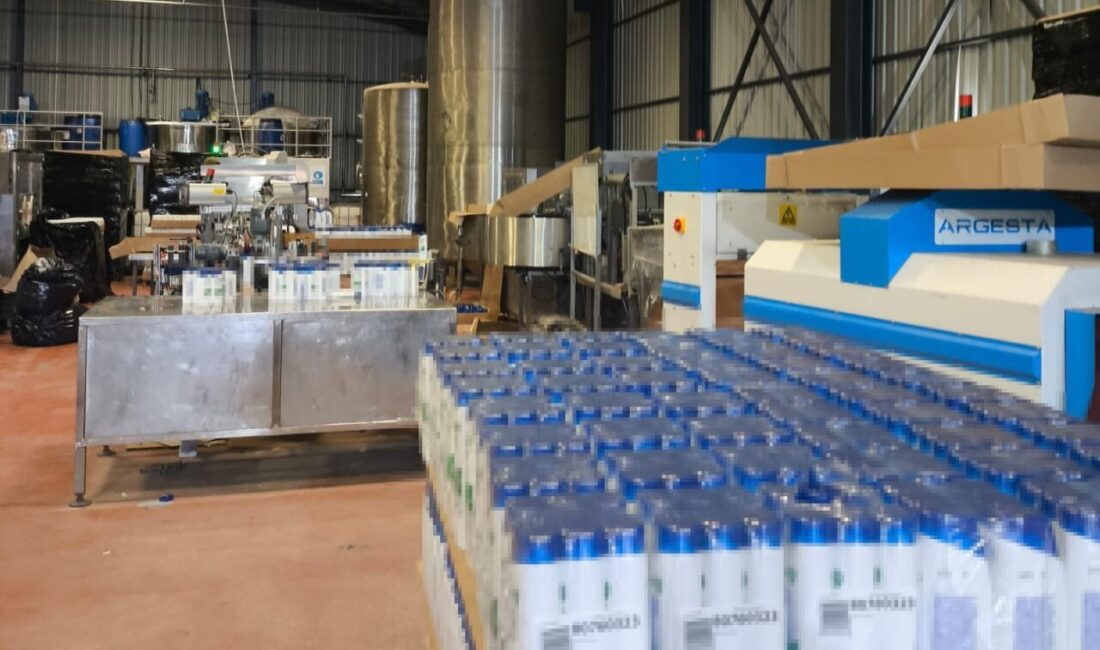 Kocaeli’nin Dilovası ilçesinde izinsiz kişisel bakım ve temizlik ürünü imal