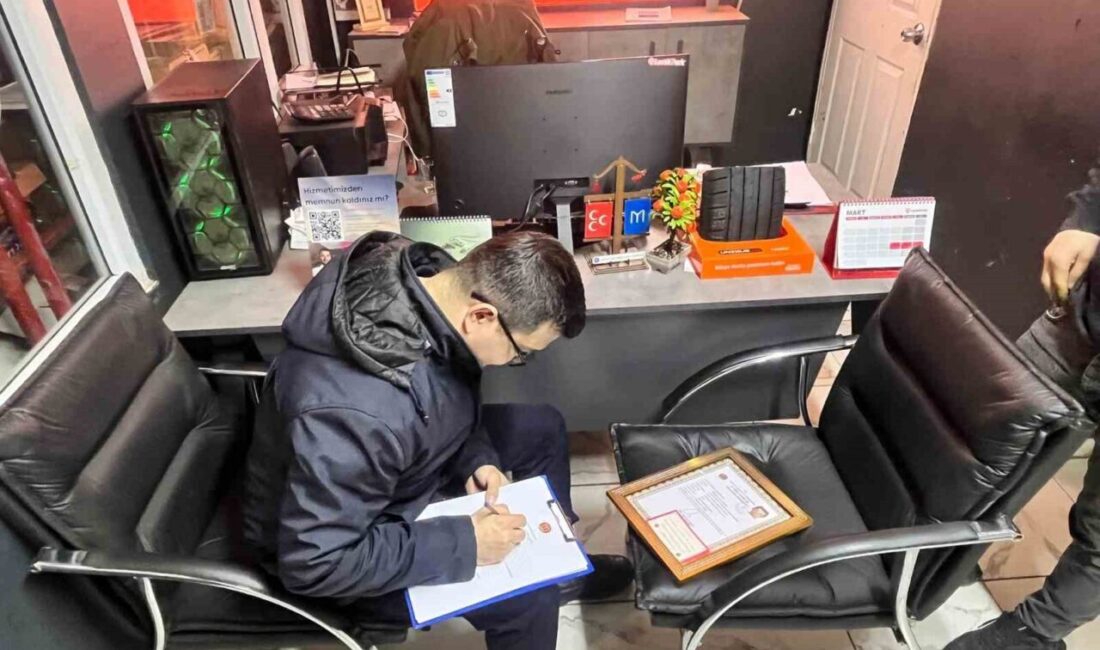 Bilecik Belediyesi Zabıta Müdürlüğü ekipleri, Küçük Sanayi Sitesi’nde yer alan