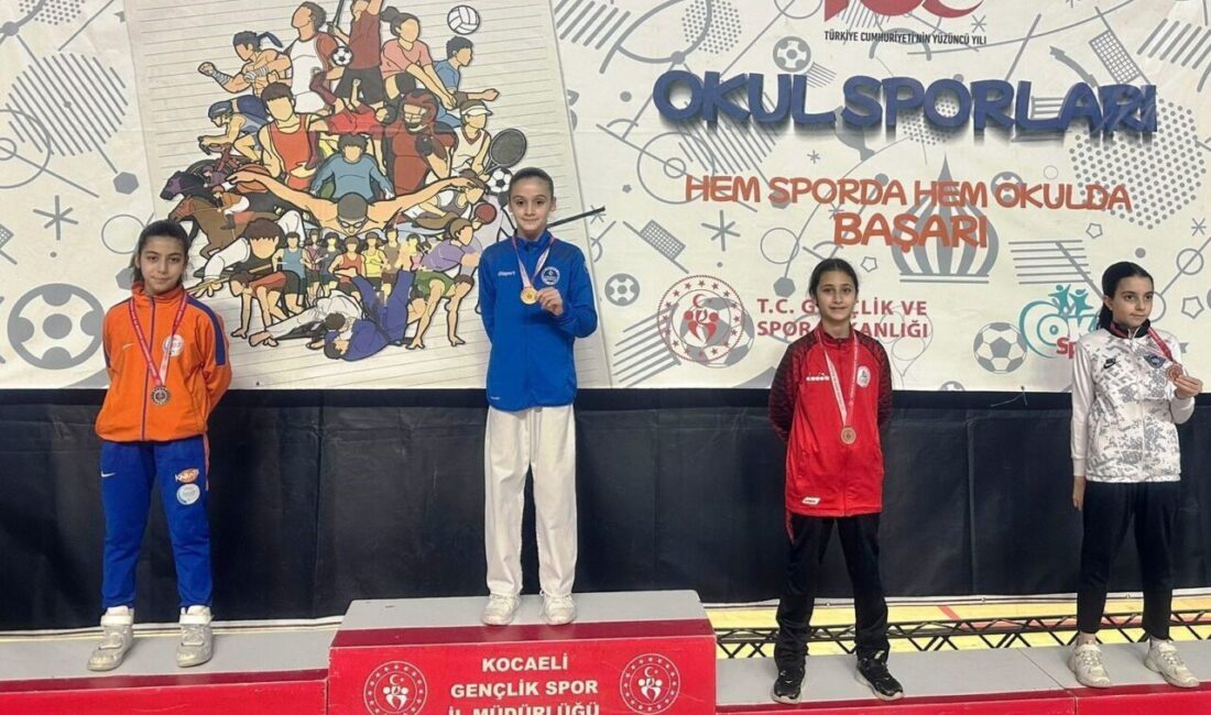Kocaeli’de düzenlenen Okul Sporları Minikler, Küçükler ve Yıldızlar Karate İl