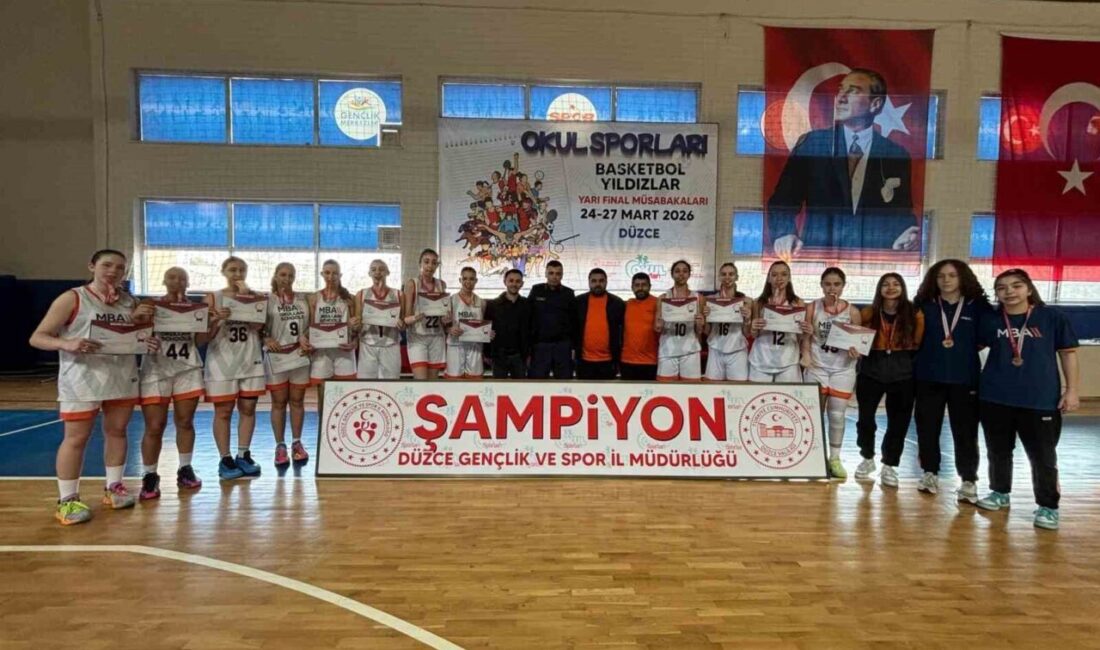 DÜZCE(İHA) – Düzce’nin ev sahipliğinde yapılan okul sporları basketbol yarı