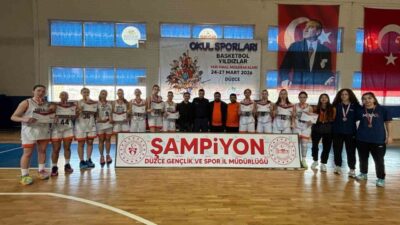 DÜZCE(İHA) – Düzce’nin ev sahipliğinde yapılan okul sporları basketbol yarı
