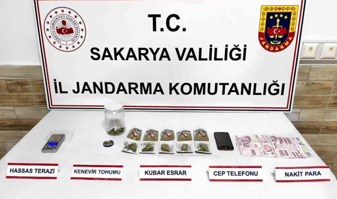 Sakarya’da jandarma ekiplerince 3 ilçede uyuşturucu satıcılarına yönelik düzenlenen operasyonda