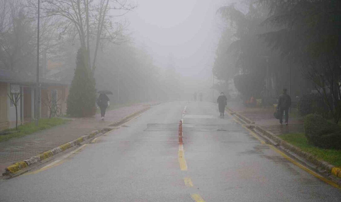Sakarya’nın Serdivan ilçesinde sis etkili oldu. Hava sıcaklığının 10 derece