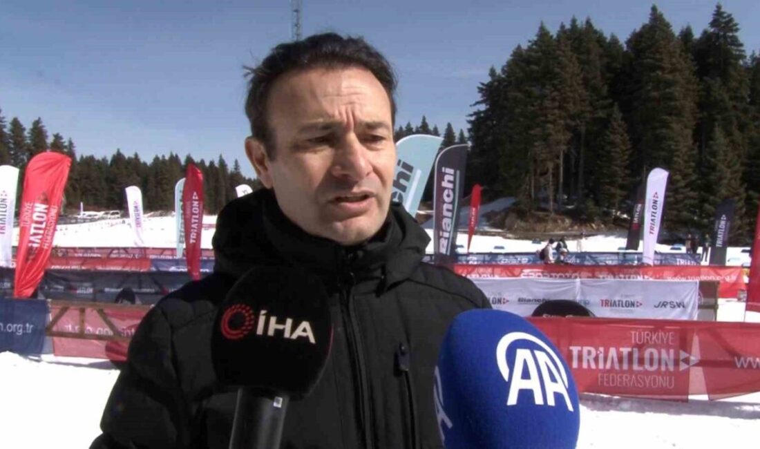 Türkiye’de ilk kez düzenlenen Kış Triatlonu, Bolu’nun Gerede ilçesinde gerçekleştirildi.