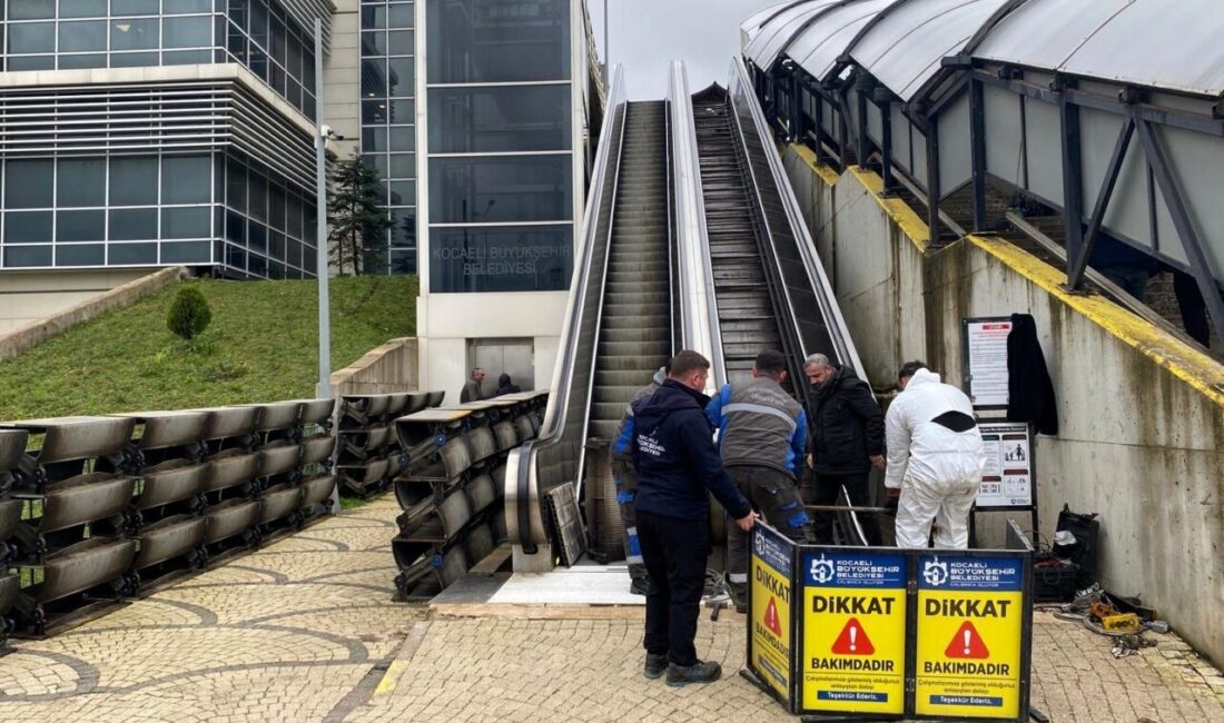 Kocaeli genelindeki yürüyen merdiven ve asansörlerin periyodik bakım ve onarım