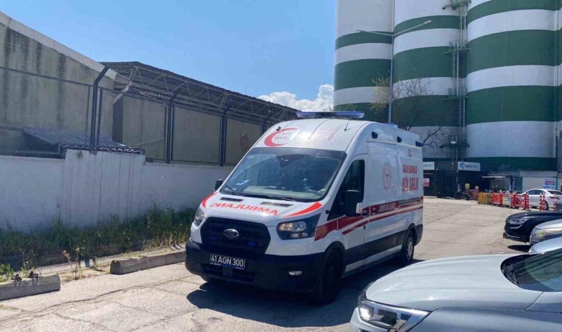 Kocaeli’de bulunan Toprak Mahsulleri Ofisi silolarında çalışan işçi, dengesini kaybetmesi