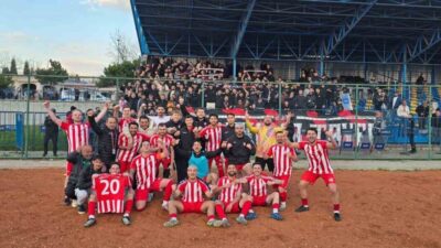 Bilecik’te oynanan 1. Amatör Lig play-off müsabakasında 1969 Bilecikspor, zorlu
