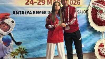Bilecikli sporcu Kübra Beril Cülfa, WKF Gençlik Ligi Türkiye Şampiyonası’nda