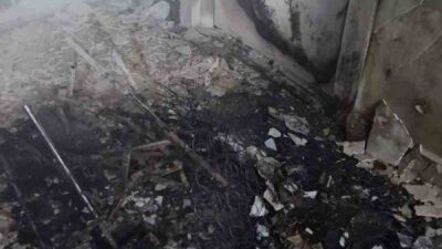 Bilecik’te bir sitenin içinde bulunan 14 katlı bir apartmanda 1