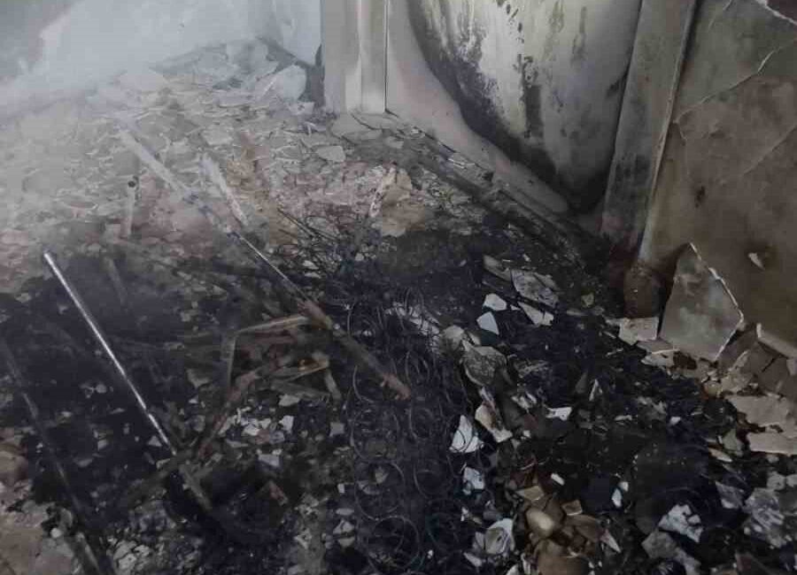 Bilecik’te bir sitenin içinde bulunan 14 katlı bir apartmanda 1