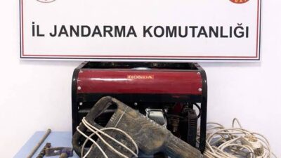 Bilecik’in Osmaneli ilçesinde kaçak kazı yapıldığı ihbarı üzerine düzenlenen operasyonda