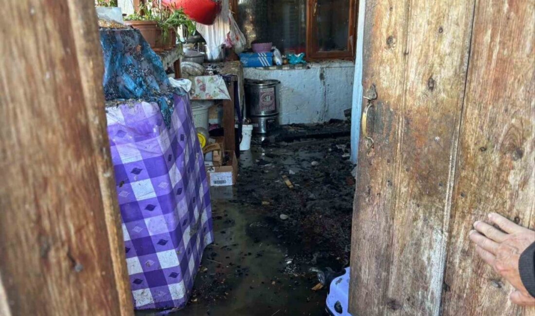 Bilecik’in Gölpazarı ilçesinde kullanılmayan kömür kazanından çıkan yangın paniğe neden