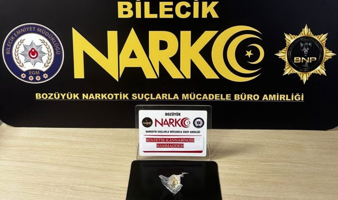Bilecik’in Bozüyük ilçesinde gerçekleştirilen uyuşturucu operasyonunda 1 şüpheli şahıs yakalandı.
