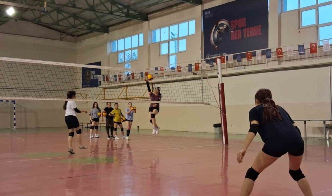 Bilecik’te Gençlik ve Spor İl Müdürlüğü bünyesinde voleybol antrenmanları devam