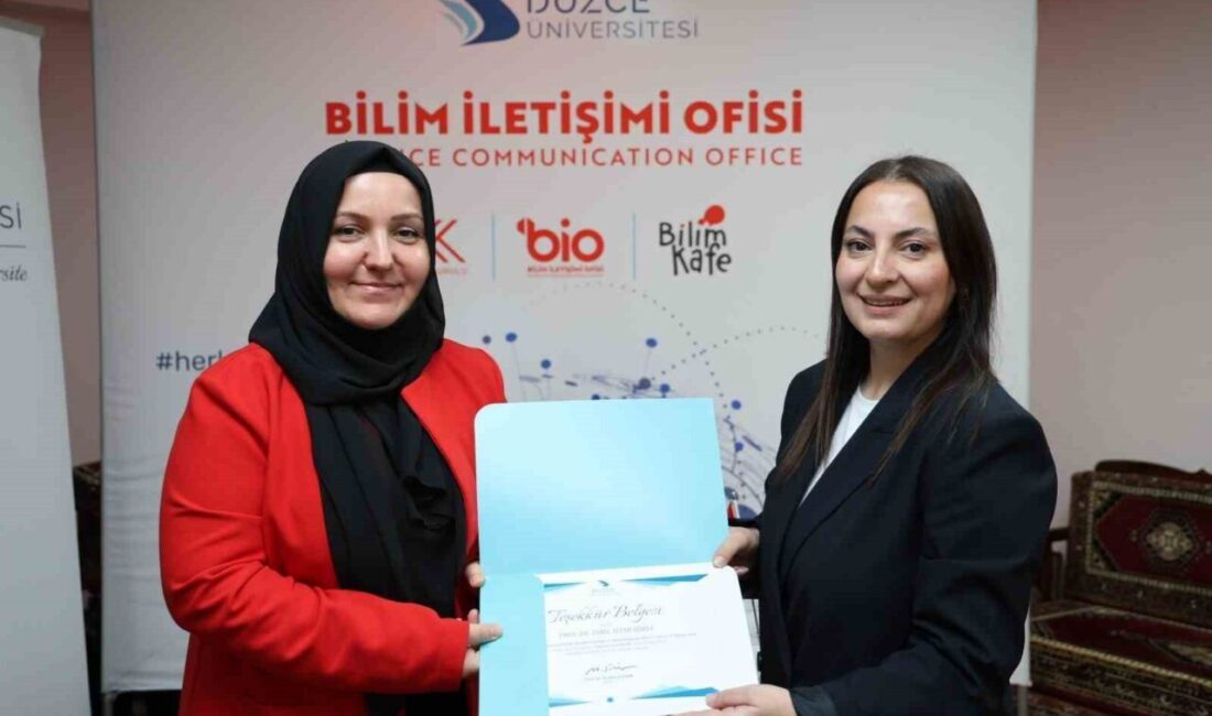 Düzce Üniversitesi Bilim İletişimi Ofisi ile Toplumsal Katkı Koordinatörlüğü tarafından