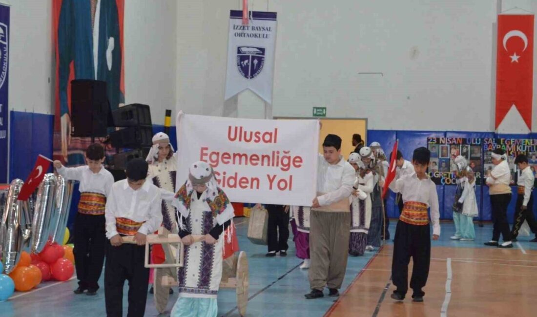 Bolu’da 23 Nisan Ulusal Egemenlik ve Çocuk Bayramı, ortaokul öğrencilerinin