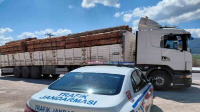 Bolu’nun Mudurnu ilçesinde jandarma trafik ekipleri tarafından gerçekleştirilen yol kontrollerinde,