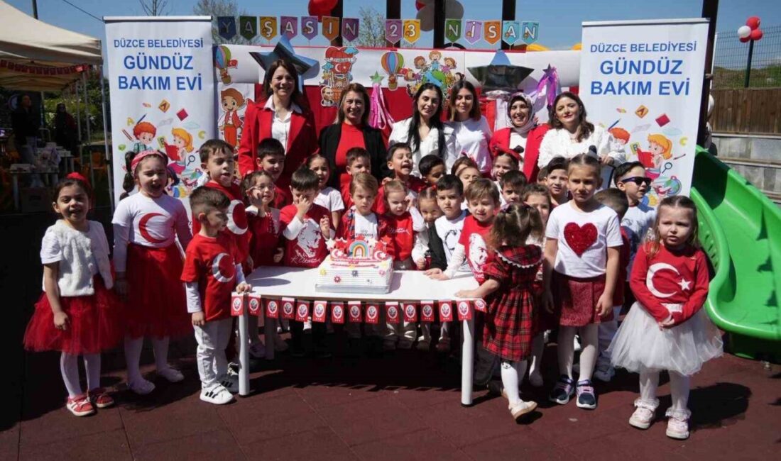 Düzce Belediyesi Çocuk Gündüz Bakımevinde 23 Nisan Ulusal Egemenlik ve