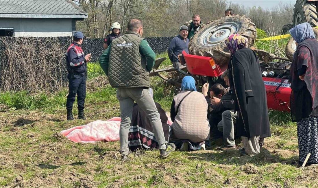 Düzce’de tarlasını sürerken devrilen traktörün altında kalan sürücü yaşamını yitirdi.