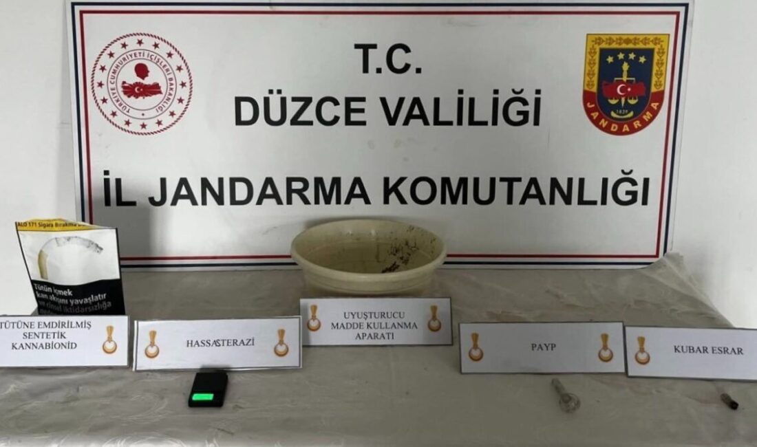 DÜZCE (İHA) – Düzce’de polis ve jandarma narkotik suçlarla mücadele