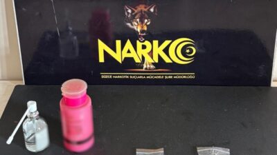 DÜZCE(İHA) – Düzce’de polis ekipleri tarafından uyuşturucu ile mücadele kapsamında