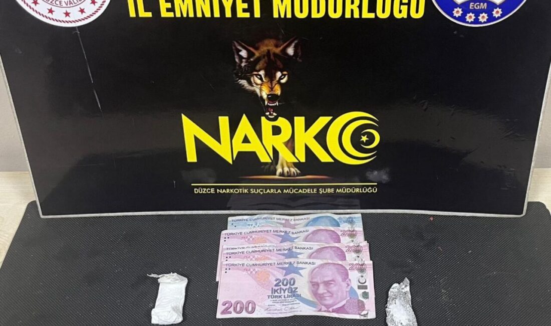 Düzce’de özellikle üniversite bölgesinde uyuşturucu satışı yaptığı tespit edilen 1