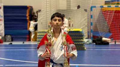 Düzce’de 7. sınıf öğrencisi Berat Bayrak (12), Polonya’da düzenlenen Budokaido