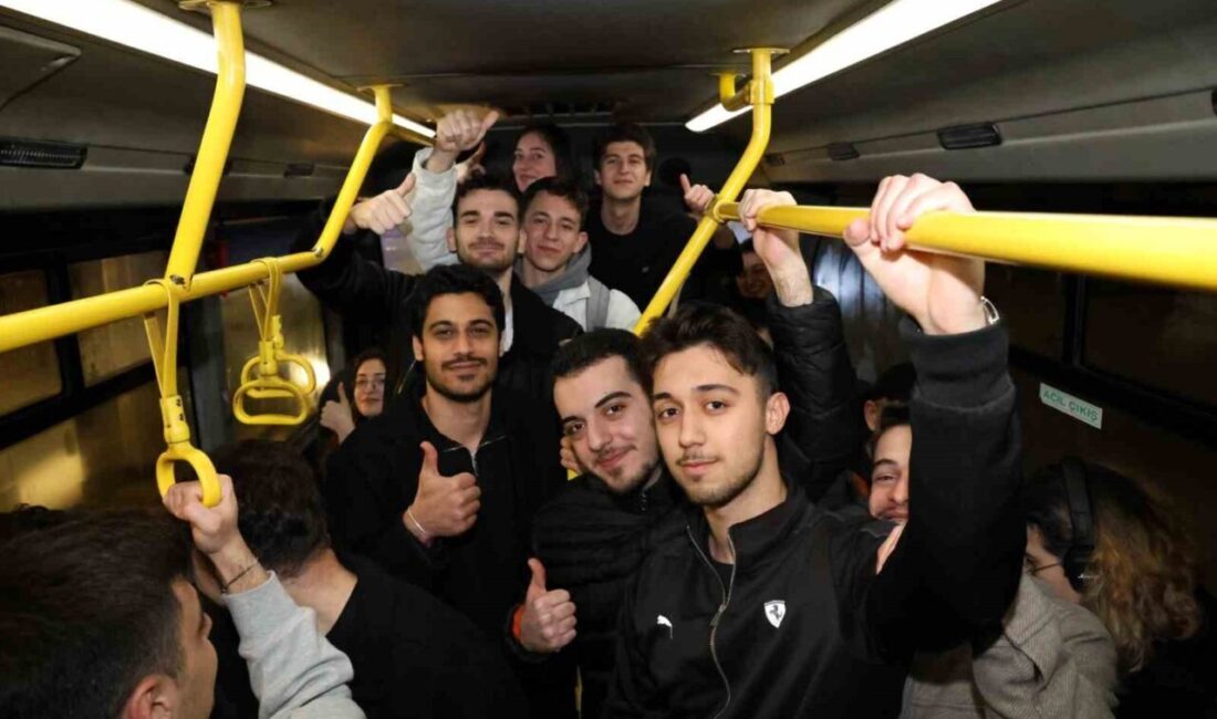 Kocaeli’de şubat ayında başlatılan gece otobüsü seferleri, öğrencilerin ve gece