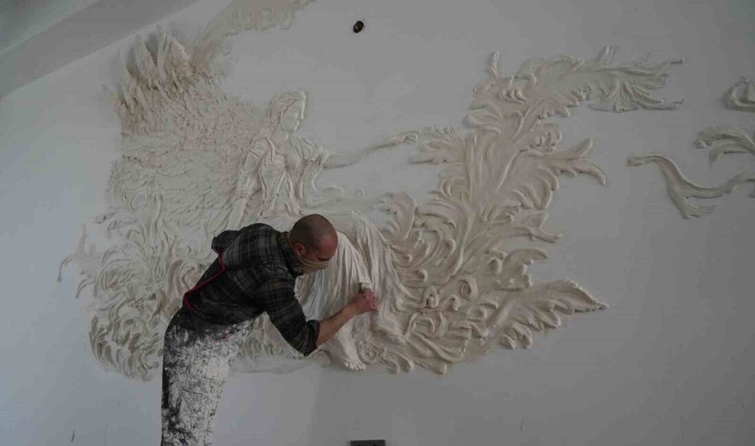 Kastamonu’da uzun yıllardır resimle ilgilenen 22 yaşındaki genç sanatçı, rölyef