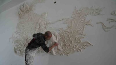 Kastamonu’da uzun yıllardır resimle ilgilenen 22 yaşındaki genç sanatçı, rölyef