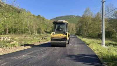 DÜZCE (İHA) – Gölyaka’da 3 köyü birbirine bağlayan grup yolunda