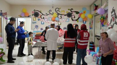 Kastamonu’da hastanede tedavi gören çocuklar, 23 Nisan’ı çeşitli etkinlik ve